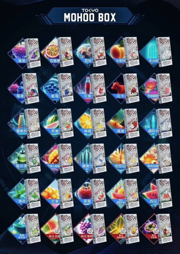 微信图片_20240829211259.png TOKYO東京魔盒煙彈 / 高質感12ml大容量 / 只適用魔盒主機 / 滿6顆送1顆或滿5顆送主機/活動二選一