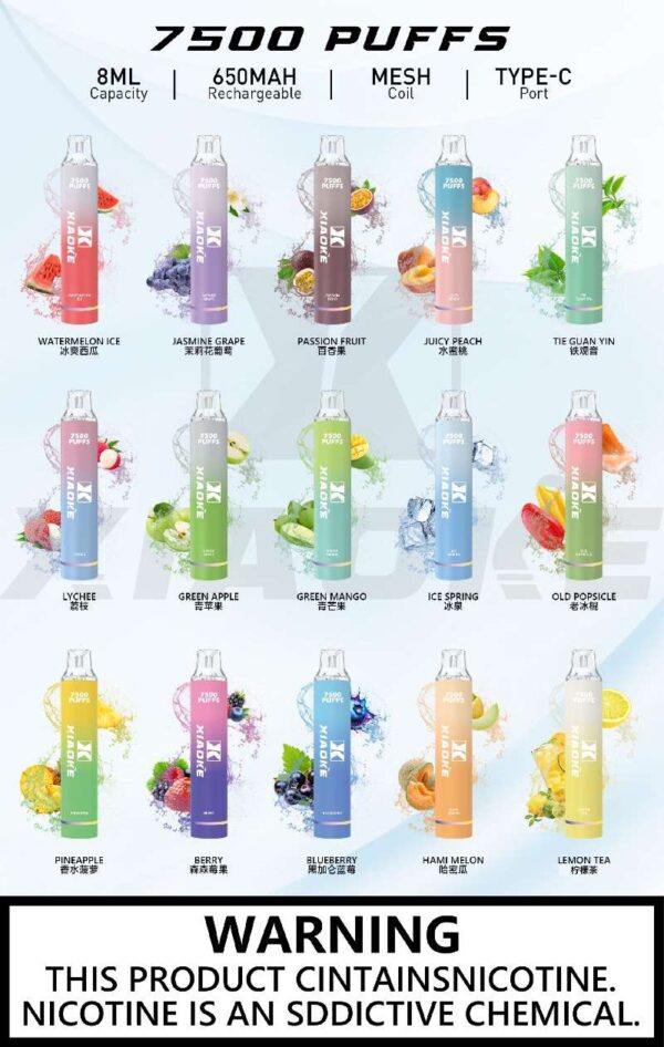 微信图片_20250610135047.jpg 🔥梟客7500口一次性電子煙🔥 發光梟客7500口大容量拋棄式電子煙 | 吸入時 亮彩色跑馬燈 | 台灣現貨供應 | 711 貨到付款【滿十送一】